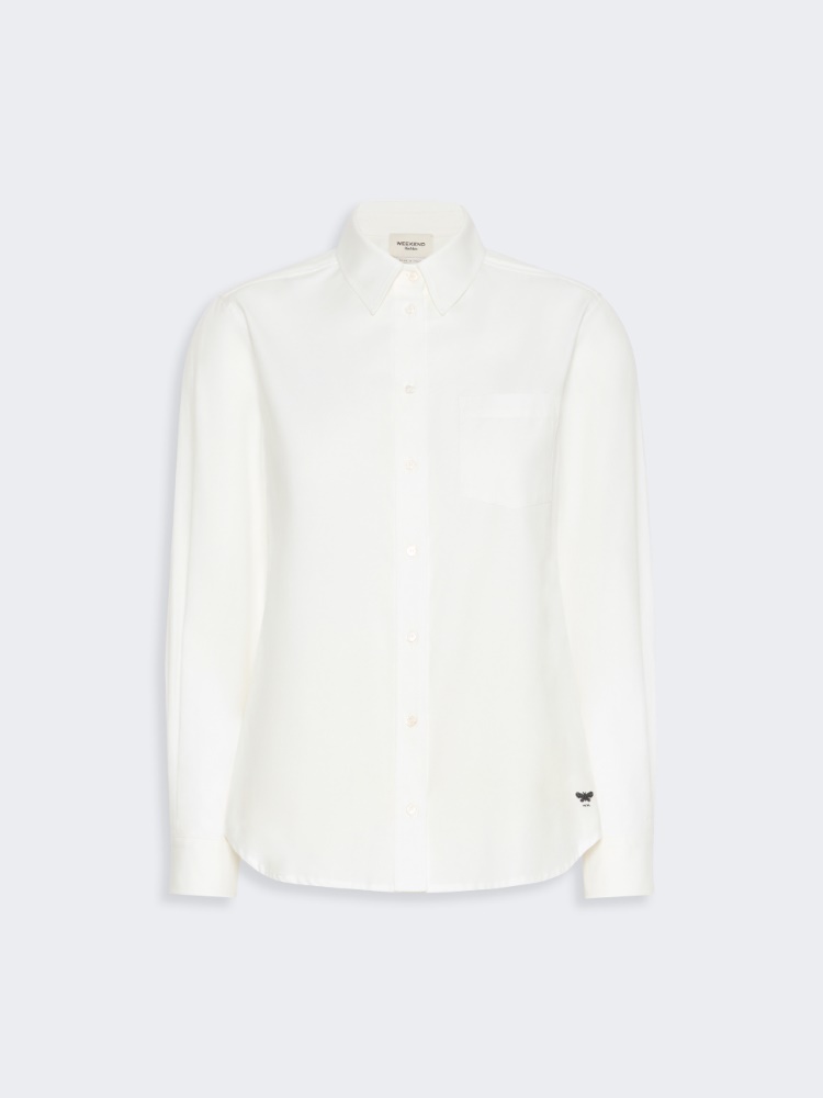 Cotton Oxford shirt - WHITE - Max Mara - 5