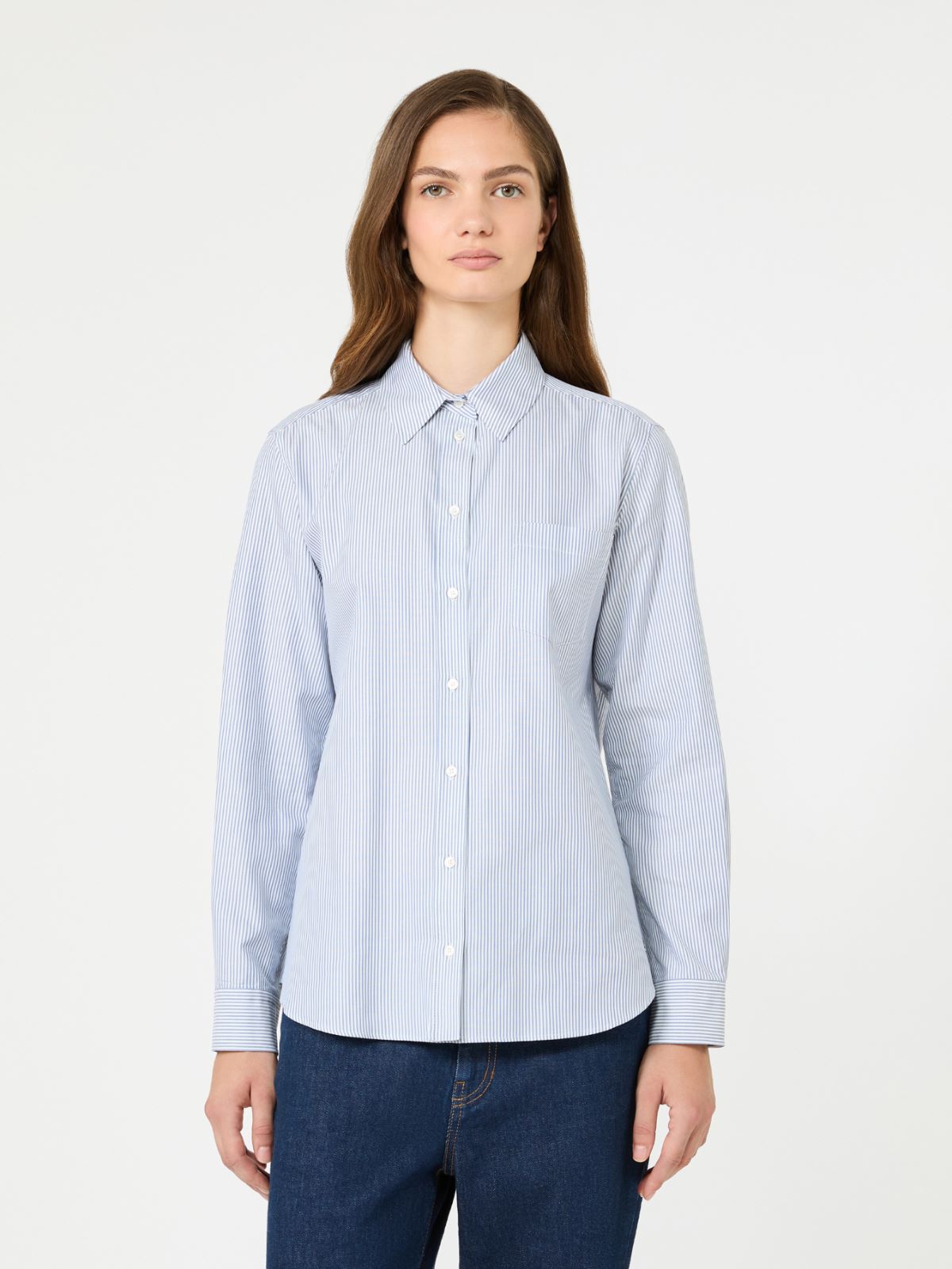Cotton Oxford shirt - NAVY - Max Mara - 2