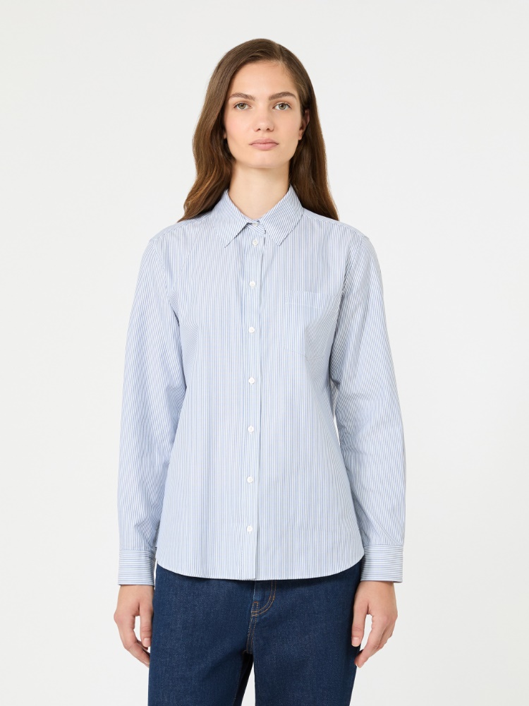 Cotton Oxford shirt - NAVY - Max Mara - 2