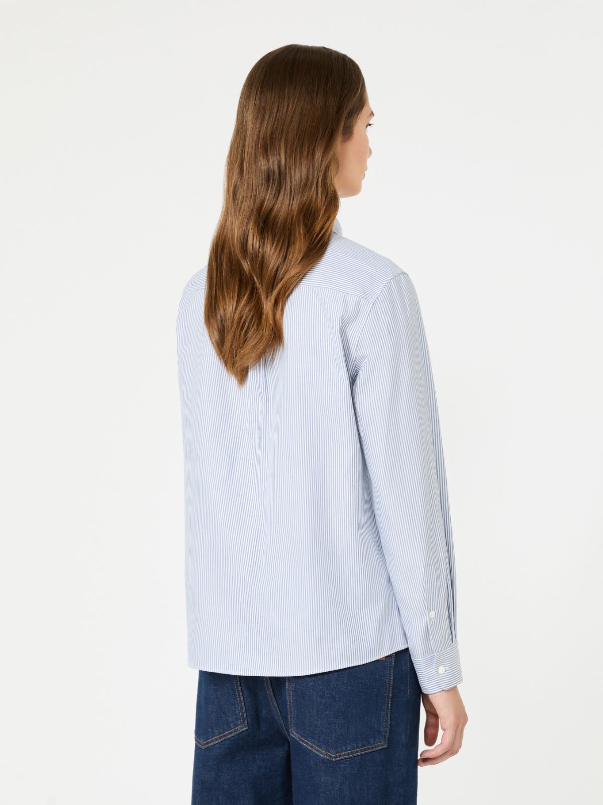 Cotton Oxford shirt - NAVY - Max Mara - 3