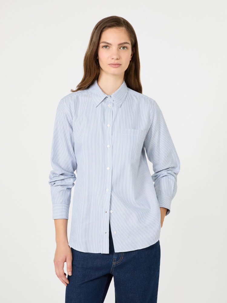 Cotton Oxford shirt - NAVY - Max Mara - 4