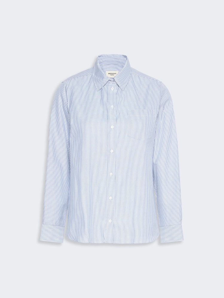 Cotton Oxford shirt - NAVY - Max Mara - 5
