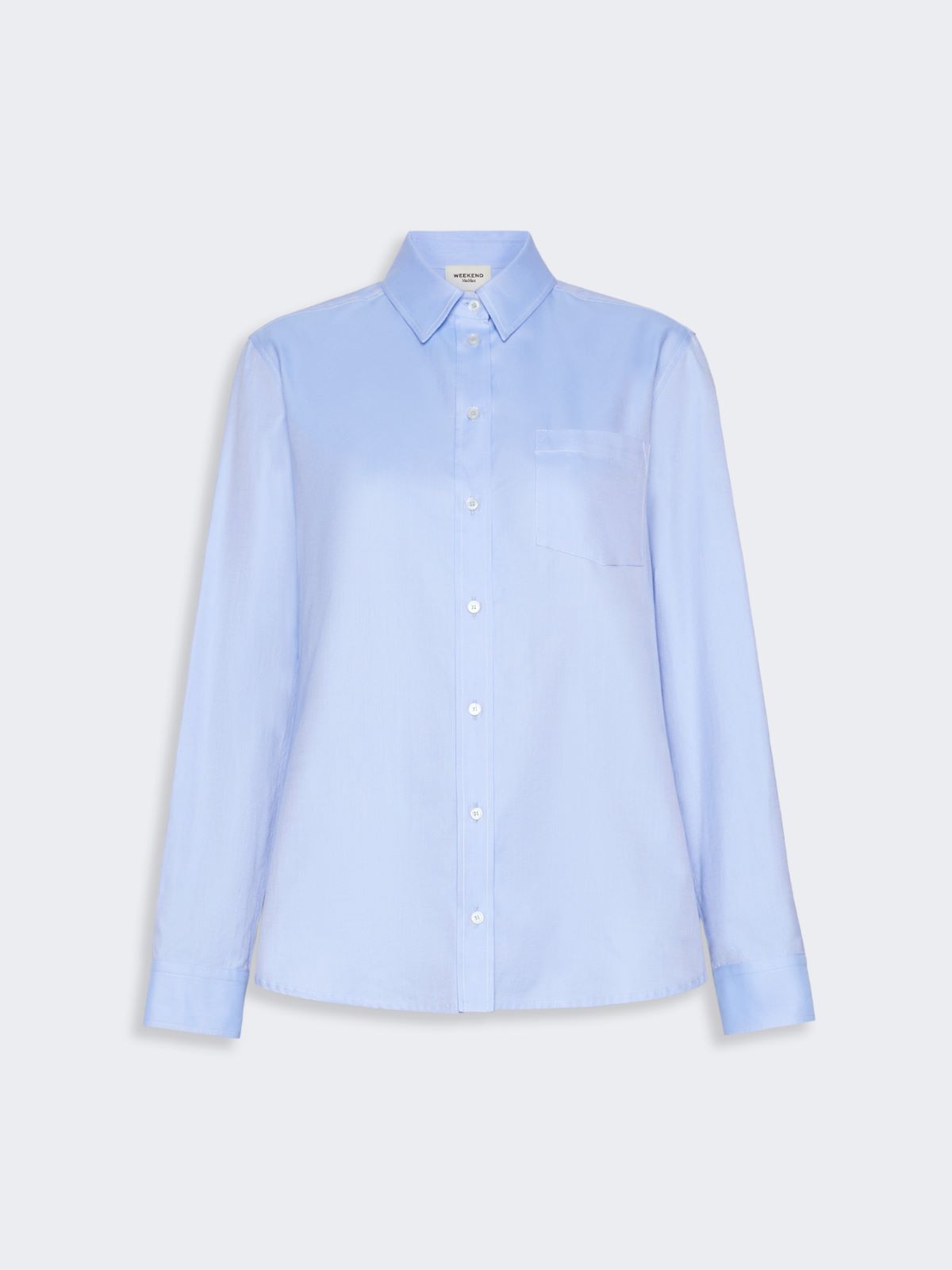 Cotton Oxford shirt - LIGHT BLUE - Max Mara - 5