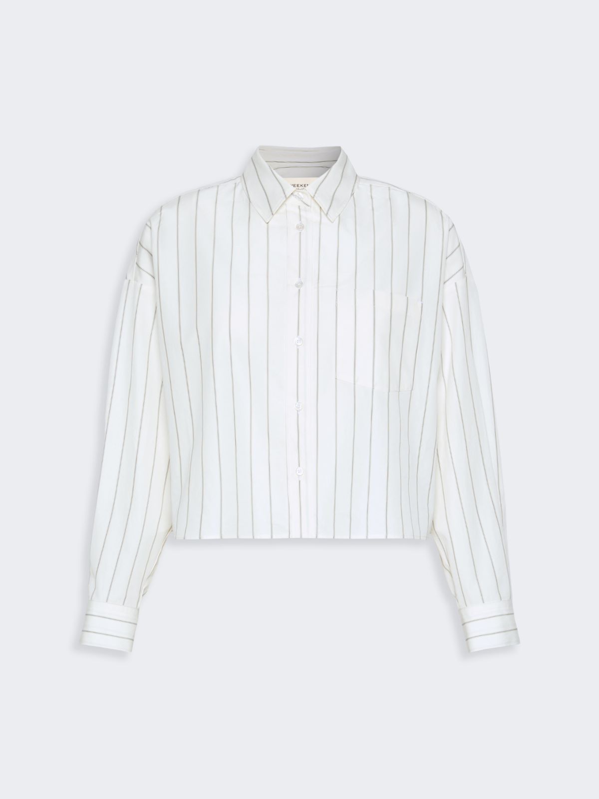 Cotton shirt with a contrasting back - BROWN - Max Mara - 6