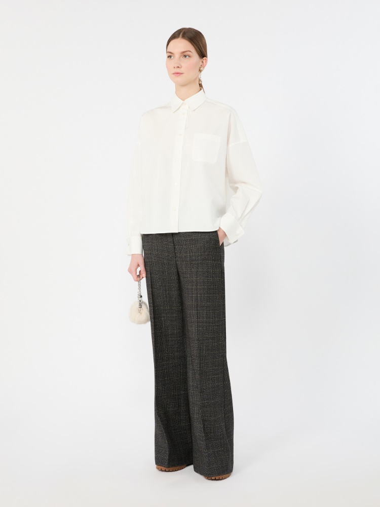 Hemdbluse aus Baumwollpopeline - WEISS - Max Mara