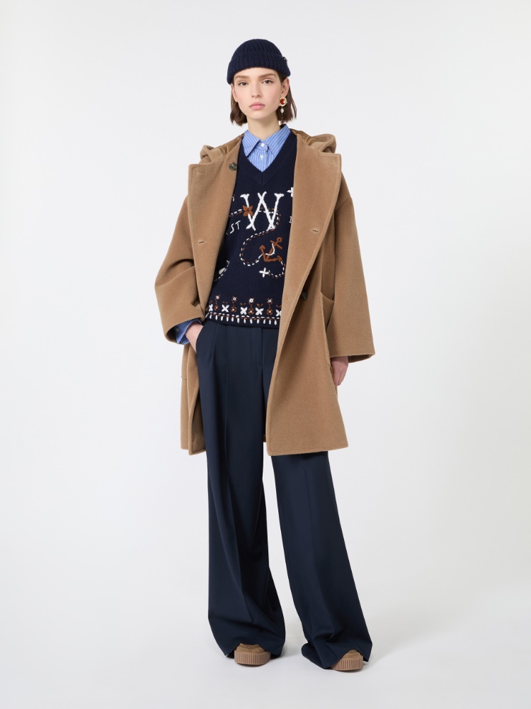 Cotton poplin shirt - CORNFLOWER BLUE