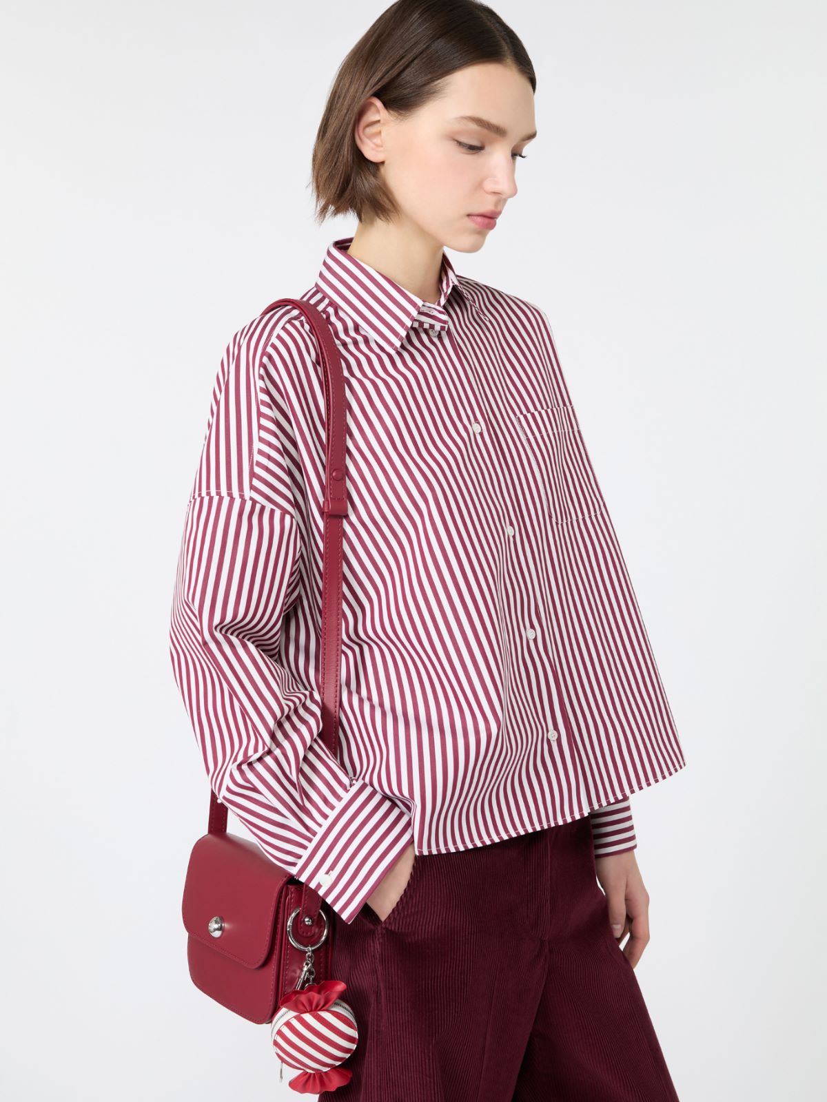 Camicia in popeline di cotone - BORDEAUX - Max Mara - 4