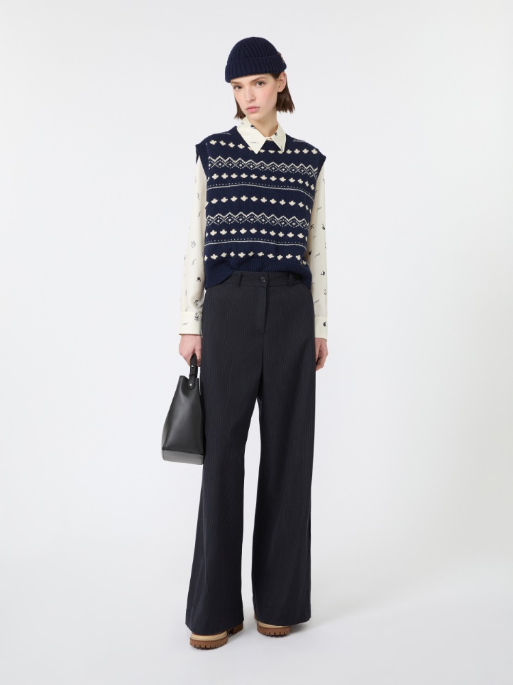 Printed silk shirt - IVORY