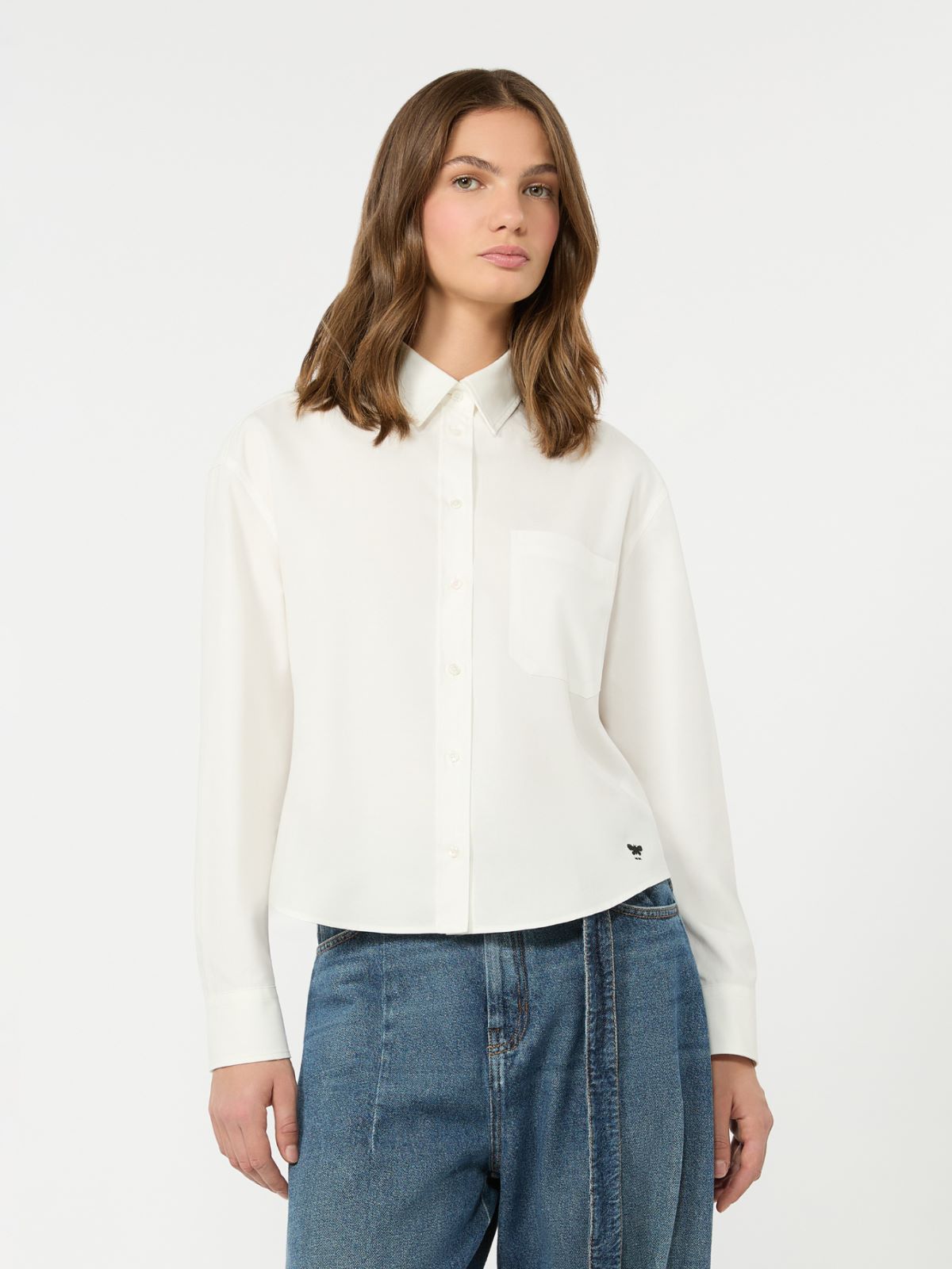 Cotton Oxford shirt - WHITE - Max Mara - 2