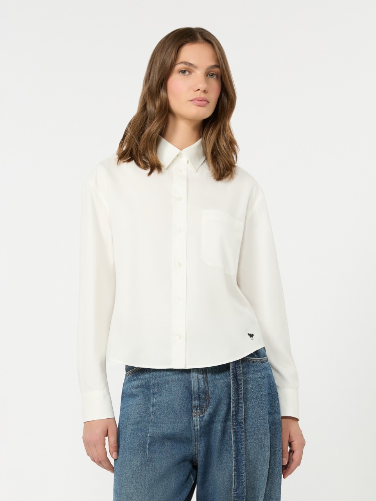 Cotton Oxford shirt - WHITE - Max Mara - 2