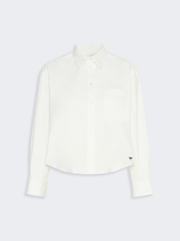 Cotton Oxford shirt - WHITE