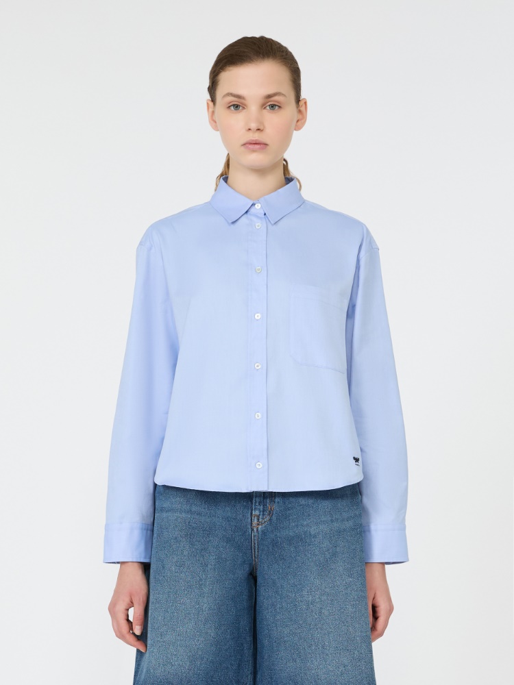 Chemise en coton Oxford - AZURE - Max Mara - 2