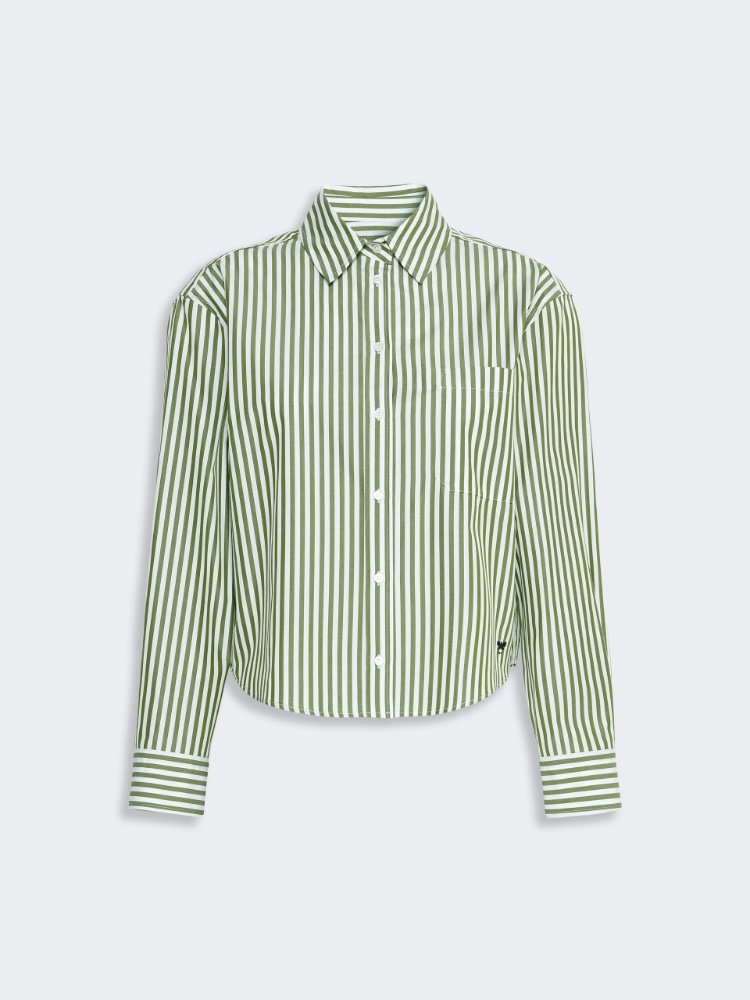 Cotton poplin shirt - GREEN - 6