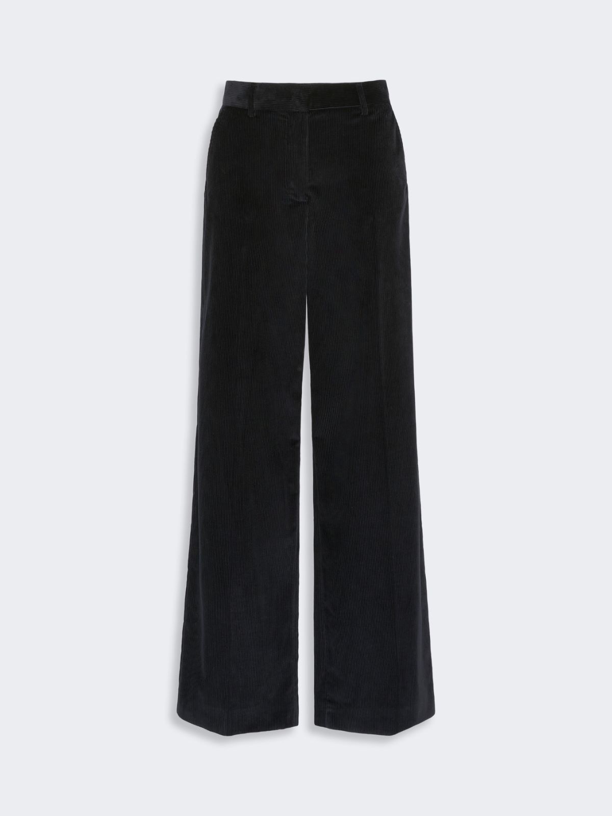 Cotton velvet trousers - BLACK - Max Mara - 4