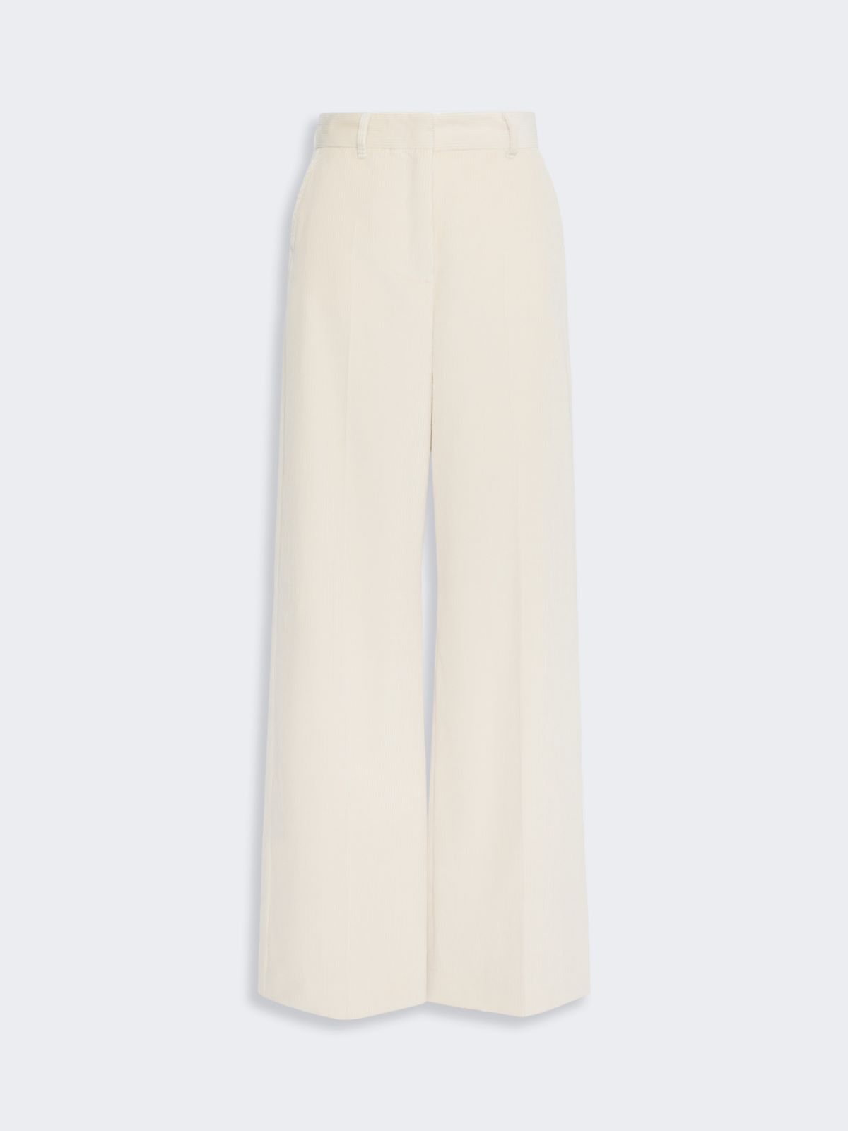 Cotton velvet trousers - IVORY - Max Mara - 4