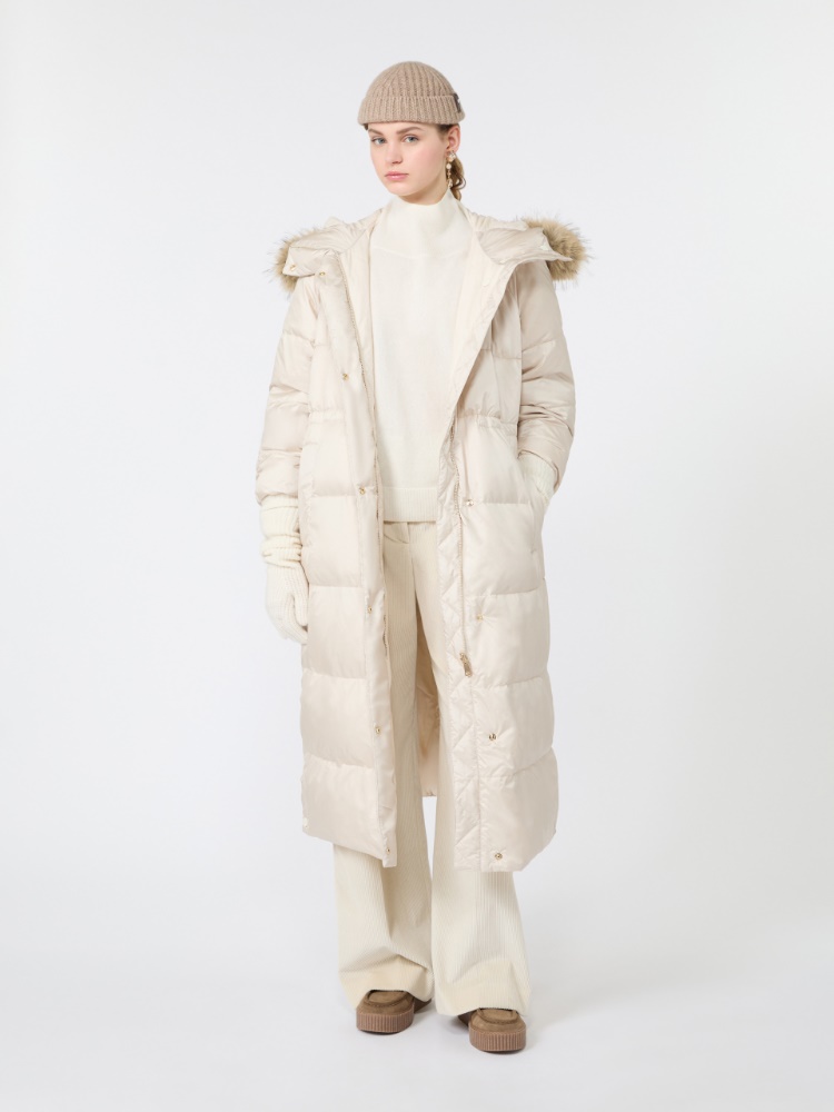 Cotton velvet trousers - IVORY - Max Mara