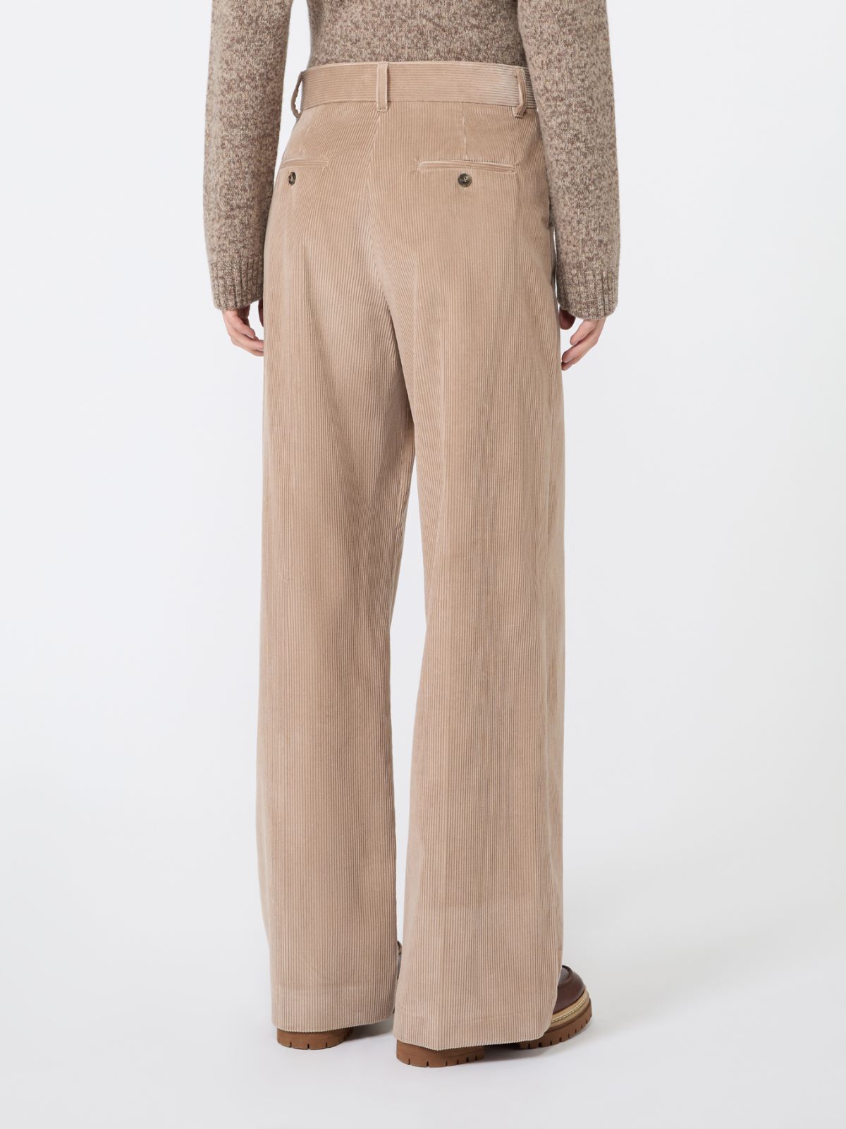 타니아 벨벳 트라우저 - BEIGE - Max Mara - 3