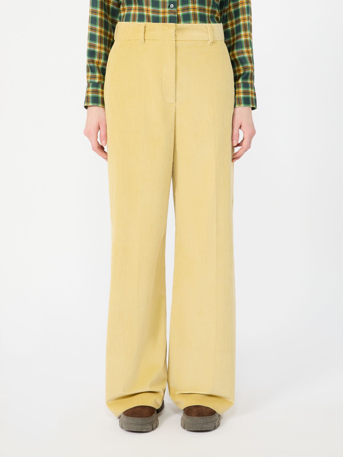 Cotton velvet trousers - HONEY - Max Mara - 2