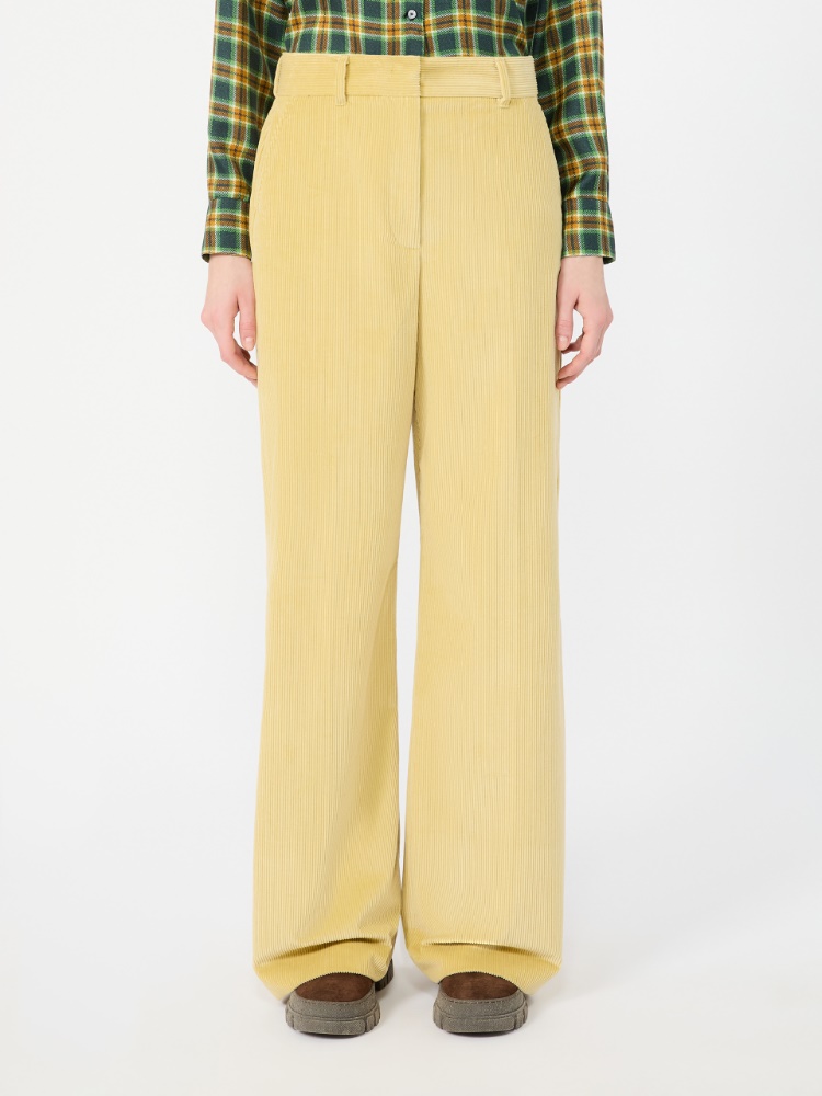 Cotton velvet trousers - HONEY - Max Mara - 2