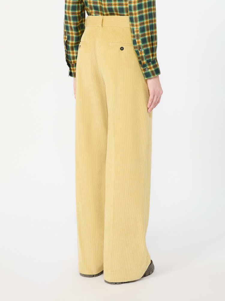Cotton velvet trousers - HONEY - Max Mara - 3