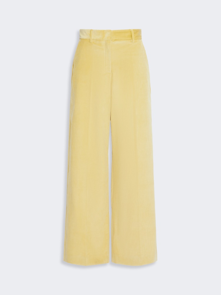 Cotton velvet trousers - HONEY - Max Mara - 4