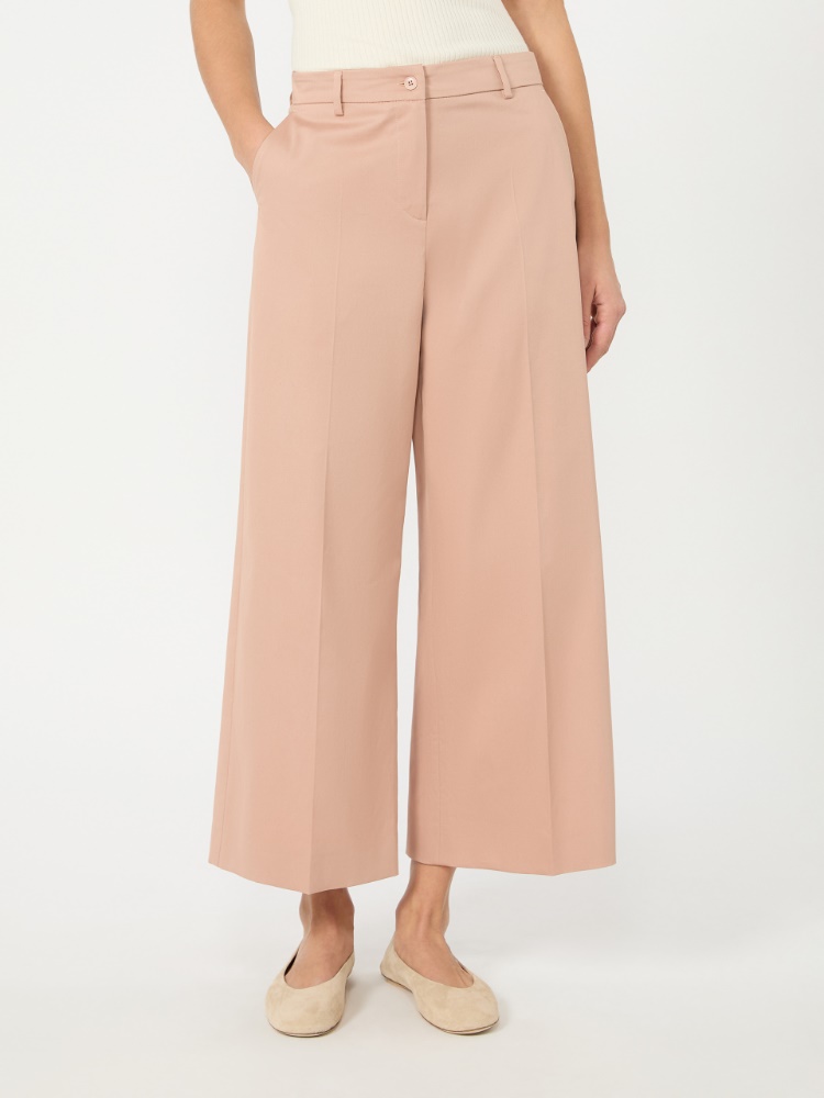 Cotton satin trousers - ANTIQUE ROSE - 2