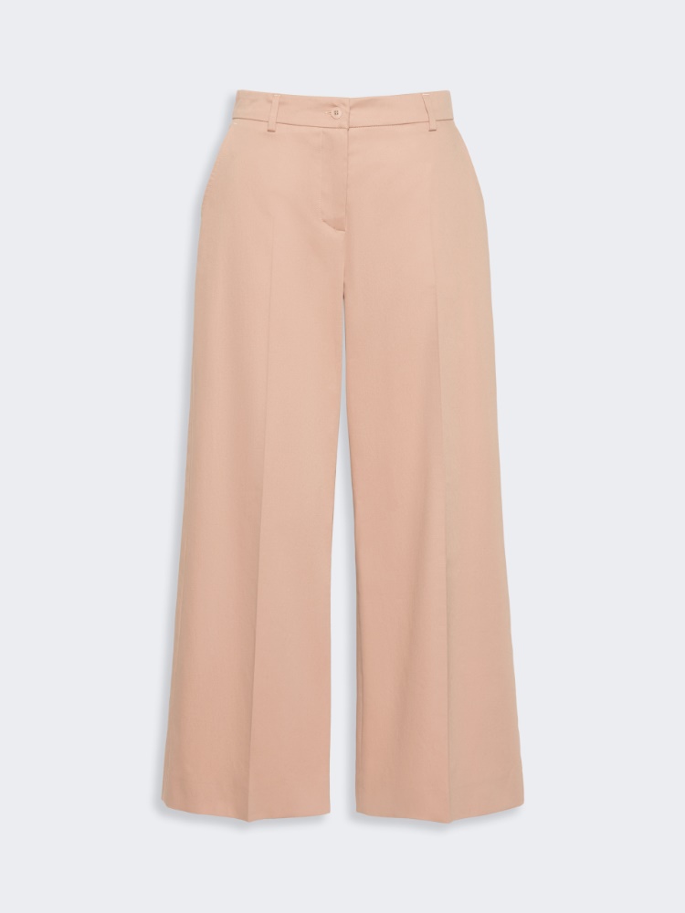 Cotton satin trousers - ANTIQUE ROSE - 4