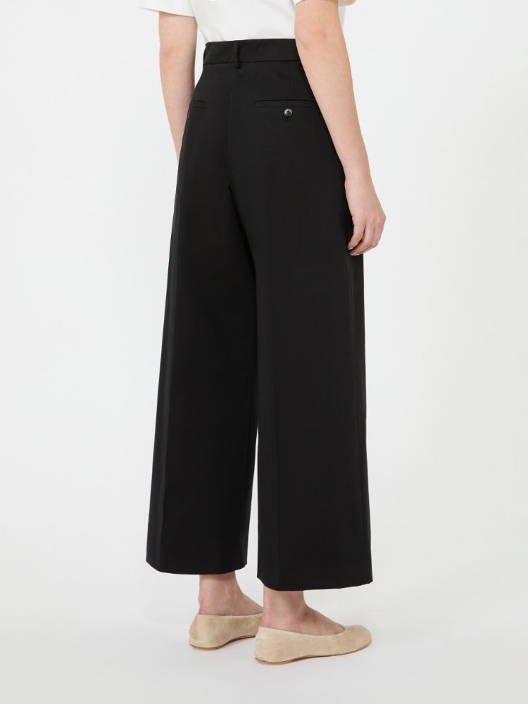 우리알 코튼 트라우저 - BLACK - Max Mara - 3