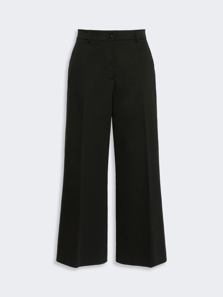우리알 코튼 트라우저 - BLACK - Max Mara - 4