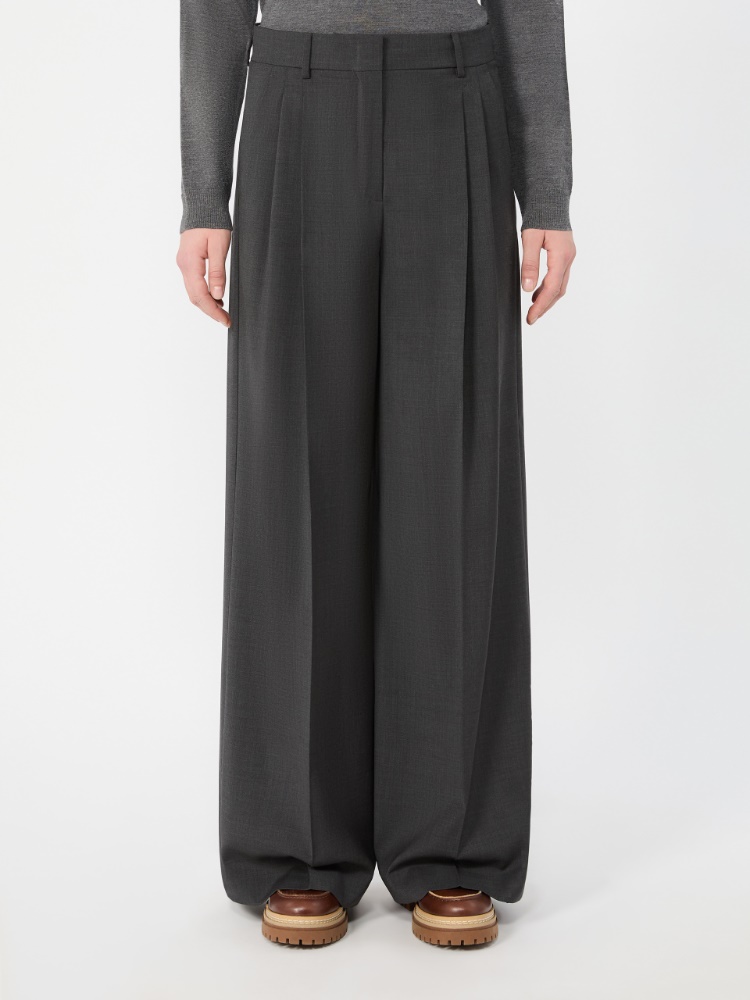 Woollen cloth trousers - DARK GREY - Max Mara - 2