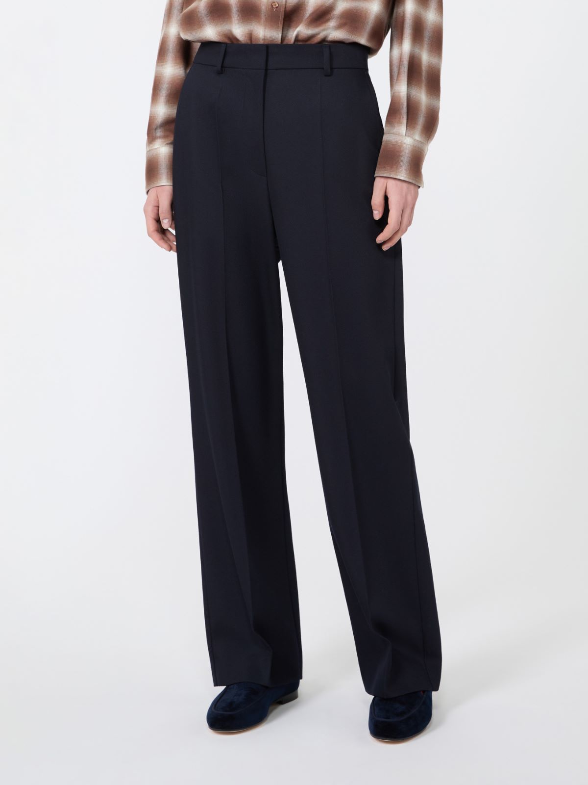 Wool cavalry twill trousers - ULTRAMARINE - Max Mara - 2