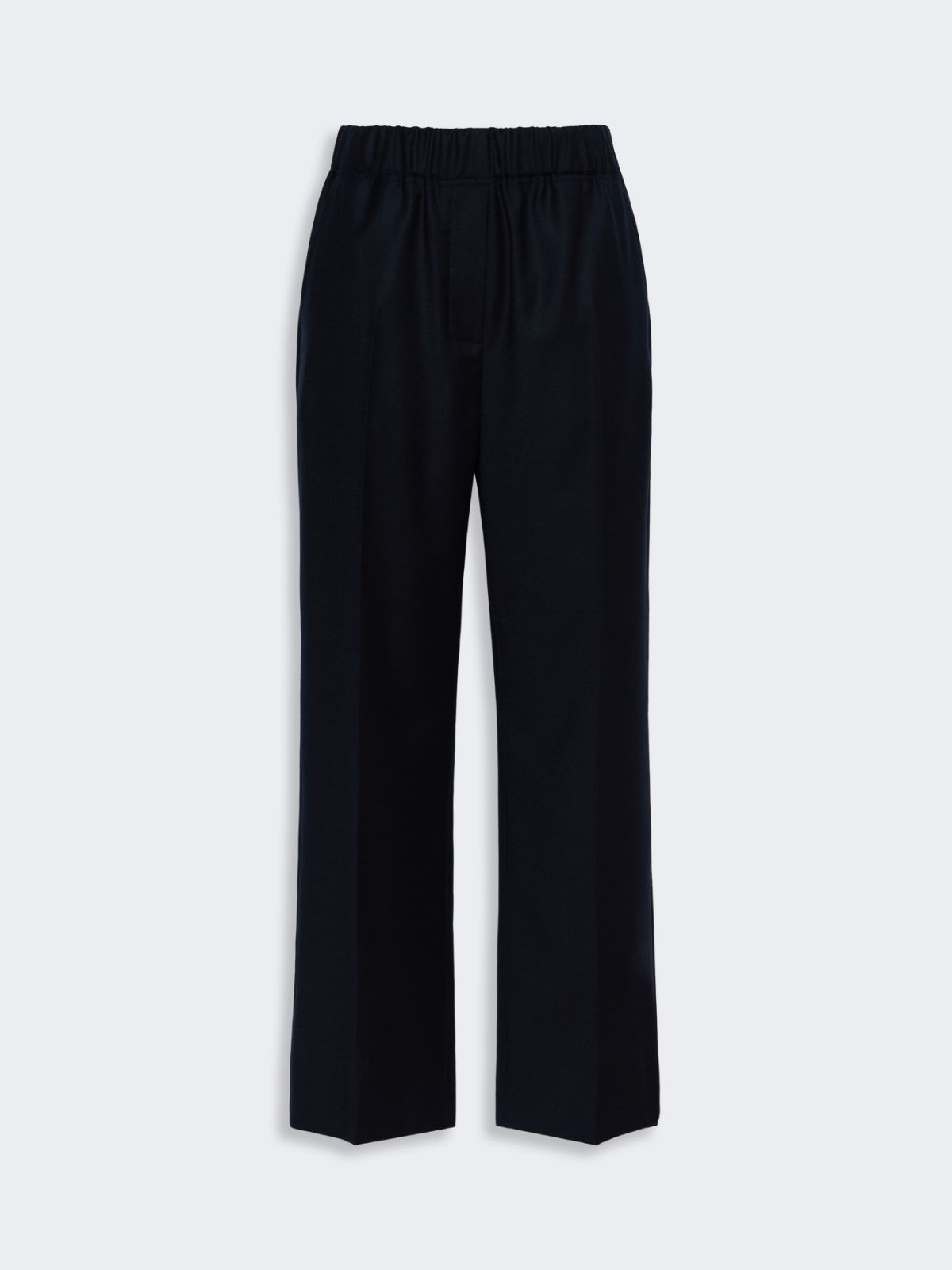Stretch wool flannel trousers - NAVY - Max Mara - 4