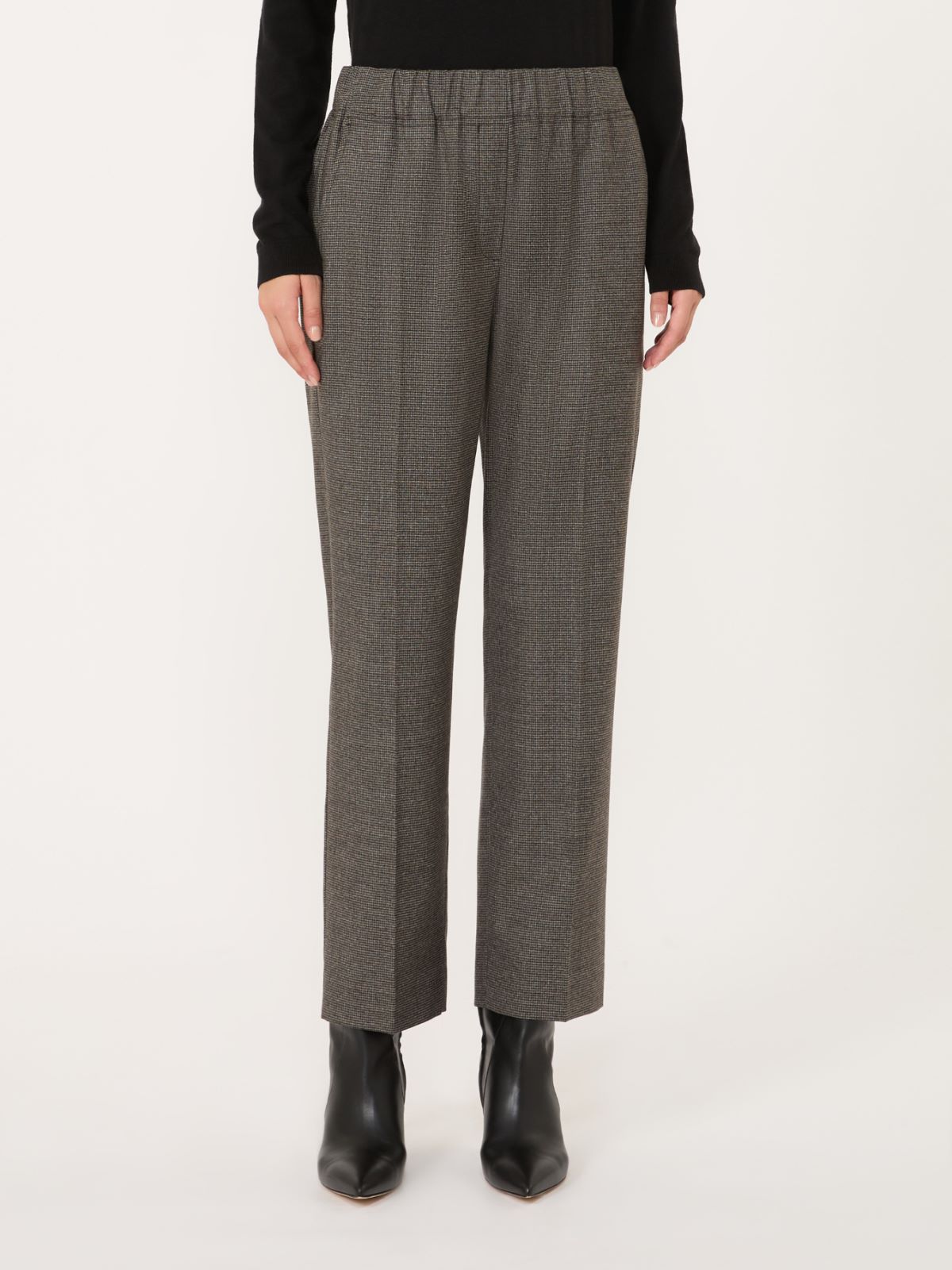 Stretch wool flannel trousers - MARRON GLACE' - Max Mara - 2
