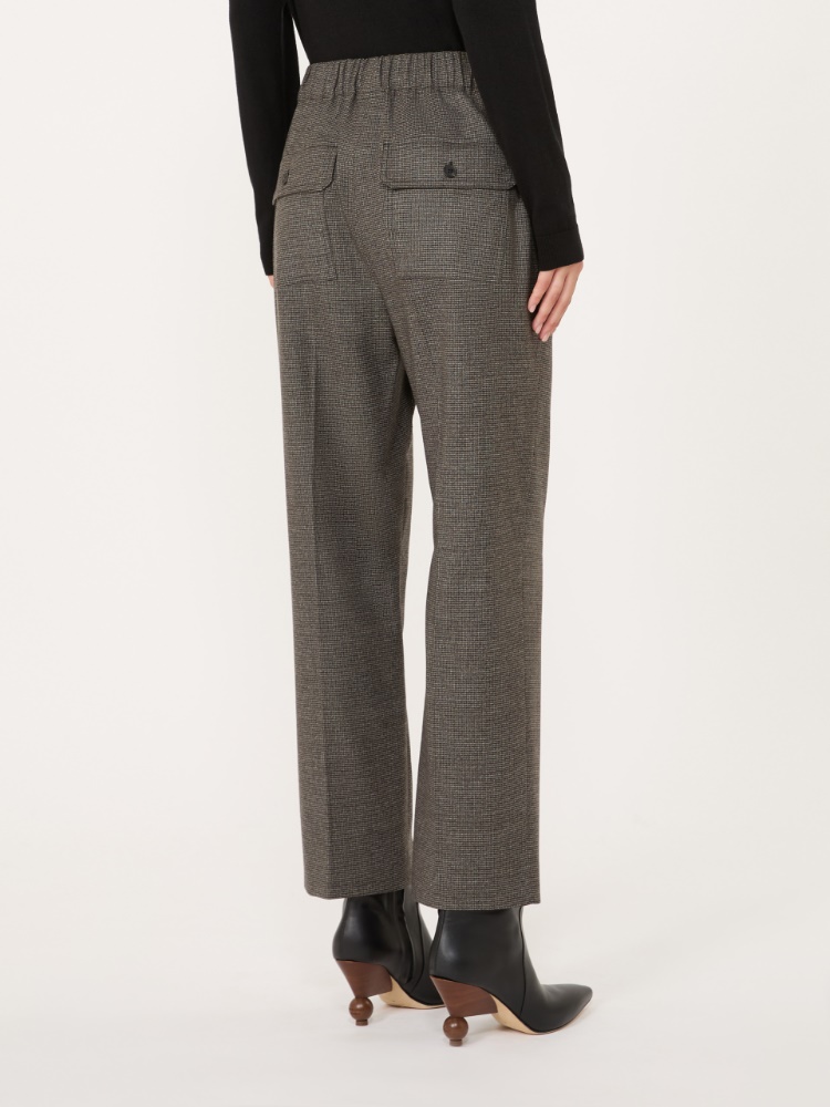 Stretch wool flannel trousers - MARRON GLACE' - Max Mara - 3