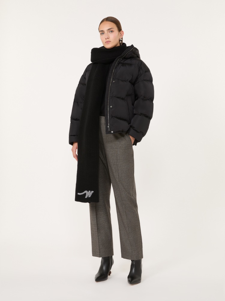 Stretch wool flannel trousers + MARRON GLACE' - Max Mara