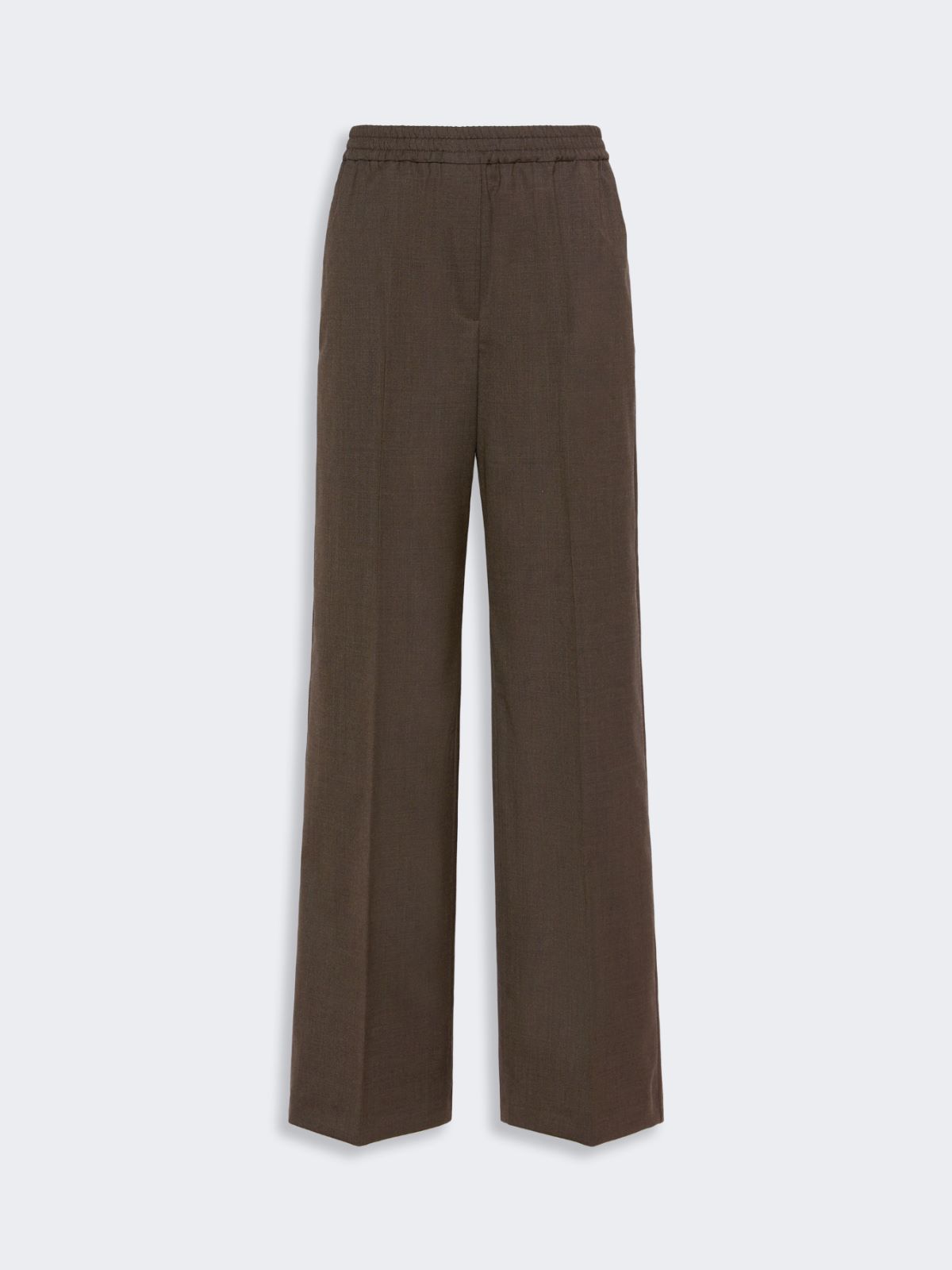 Stretch wool batavia trousers - BROWN - Max Mara - 4