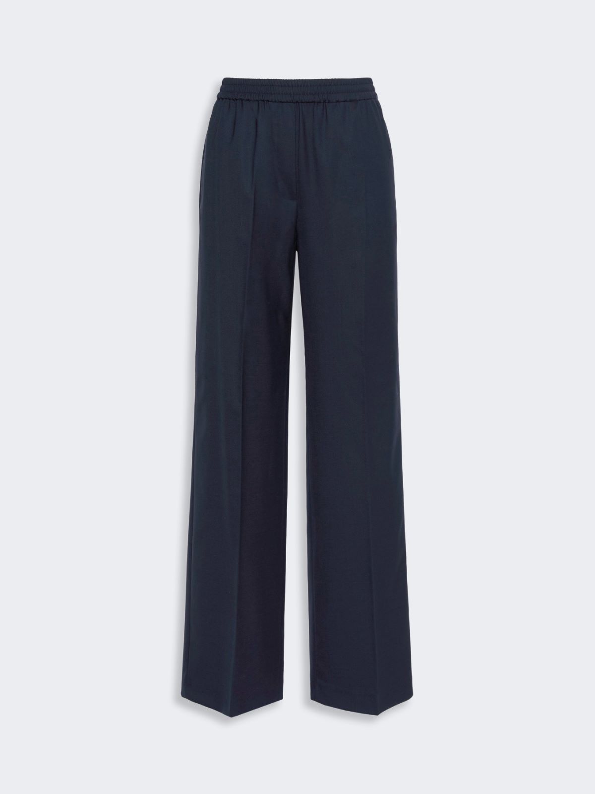 Stretch wool batavia trousers - NAVY - Max Mara - 4