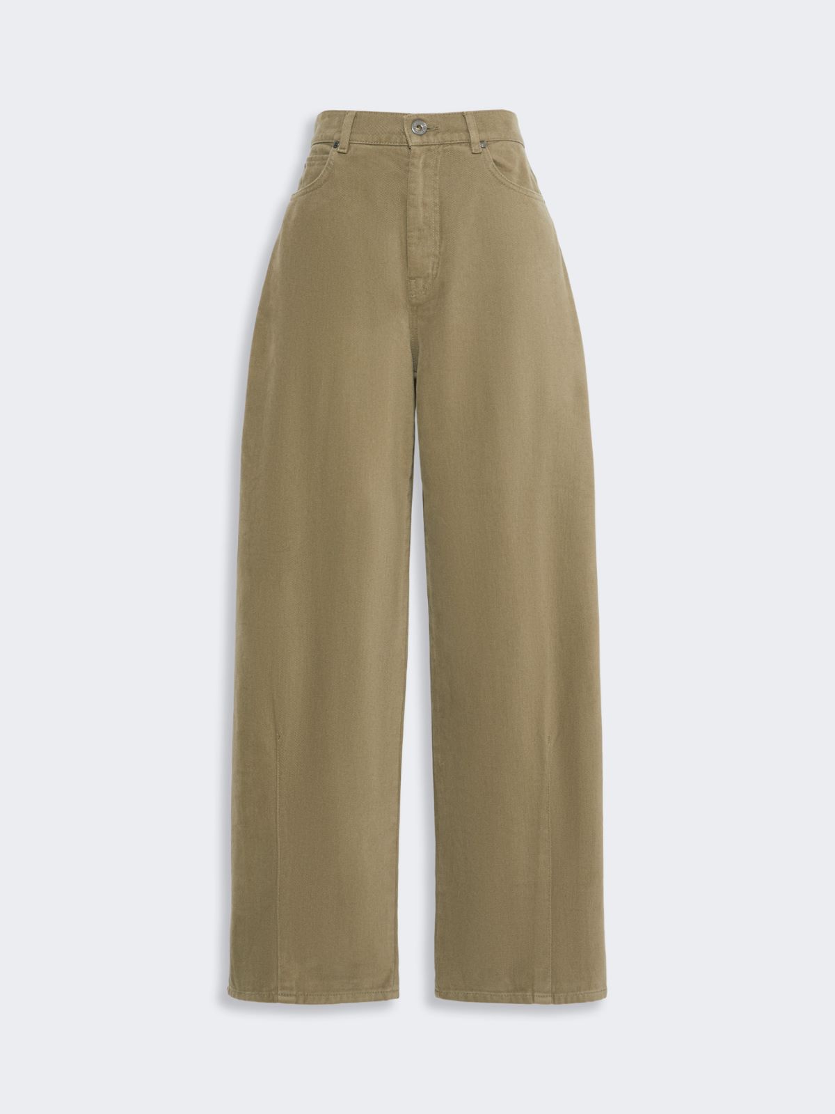 Cotton drill trousers - KAKI - Max Mara - 4