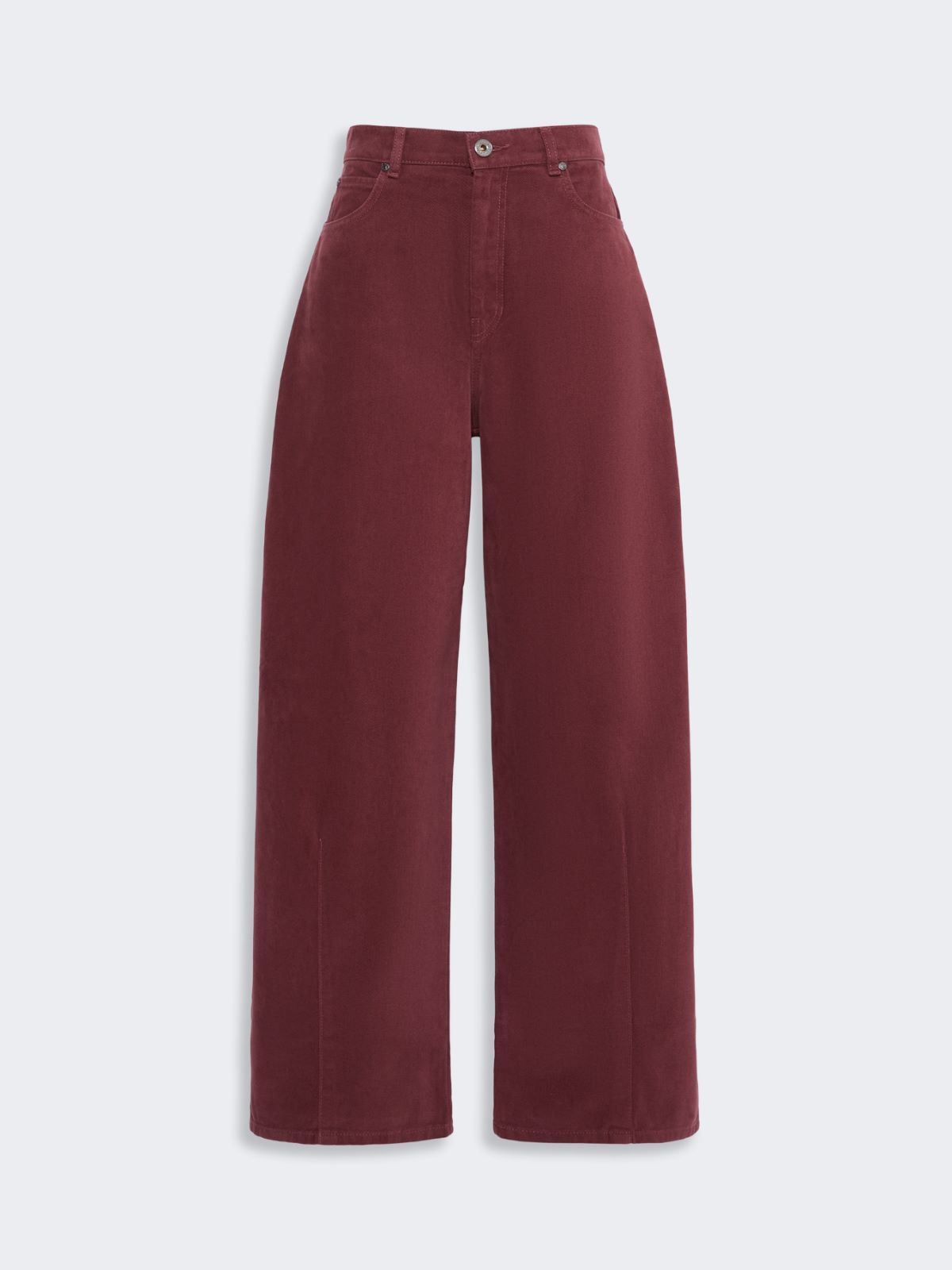 Cotton drill trousers - BORDEAUX - Max Mara - 5