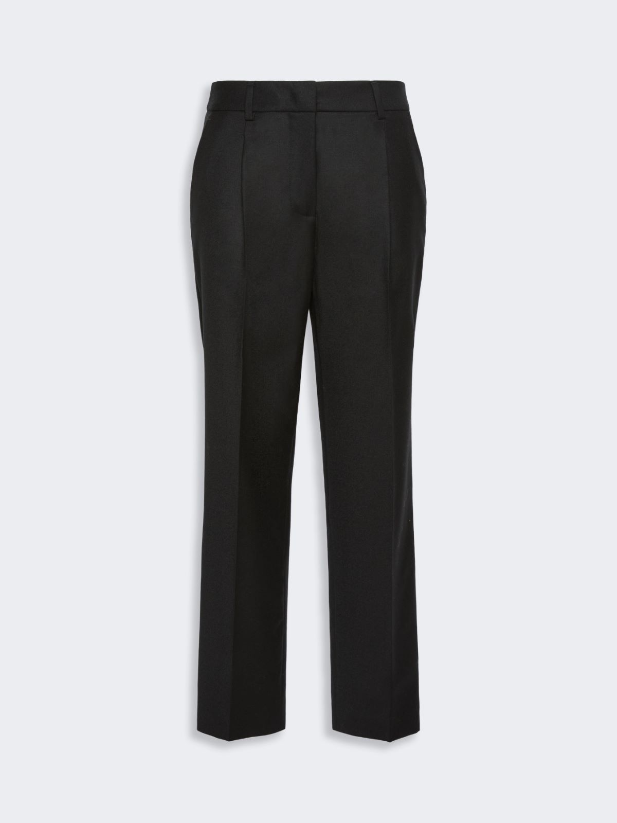 Pantalón cropped de franela elástica - NEGRO - Max Mara - 4