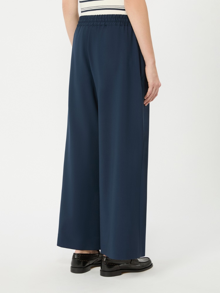 Stretch wool joggers - NAVY - 3