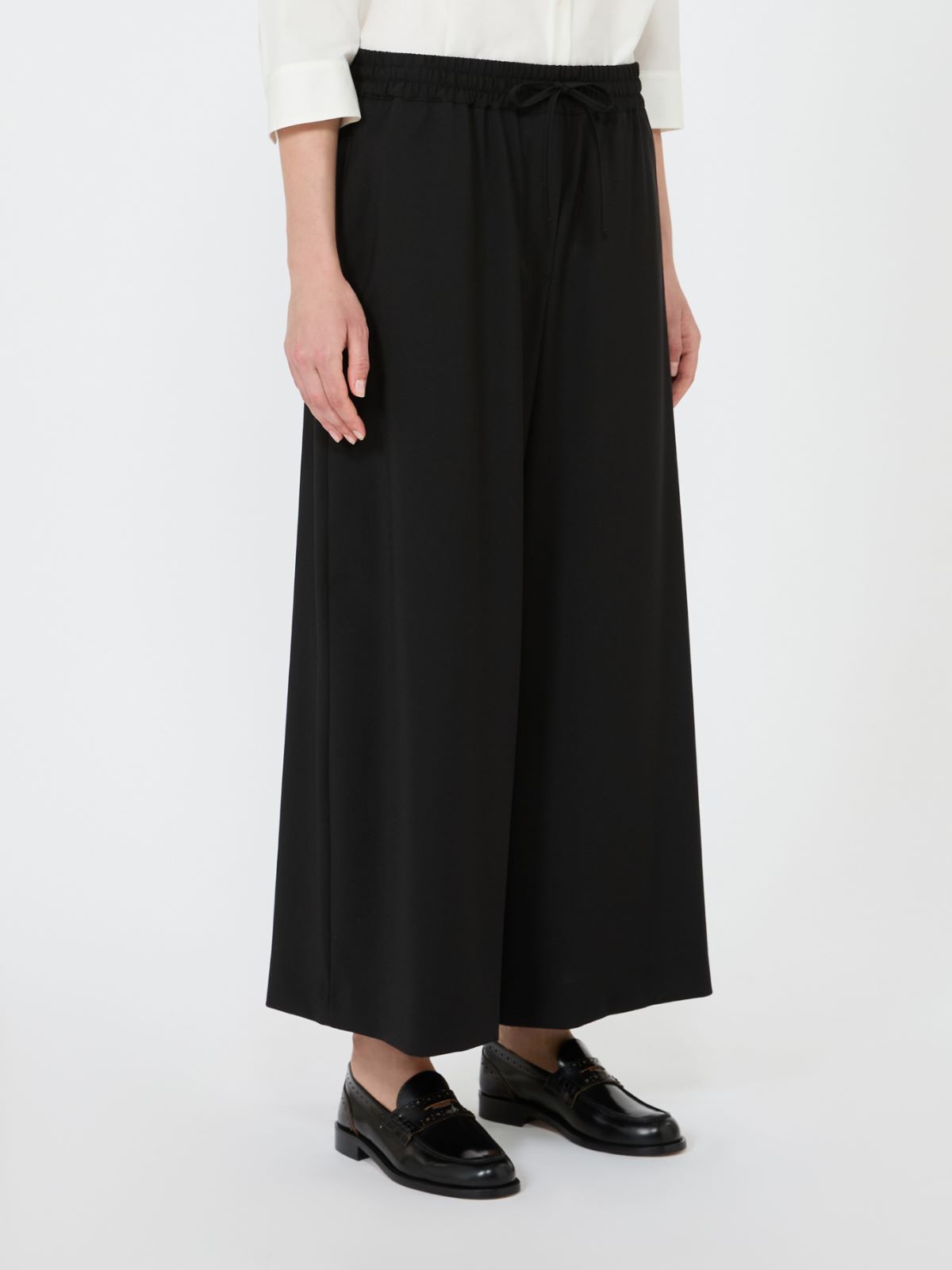 Jogginghose aus Wollstretch - SCHWARZ - Max Mara - 2