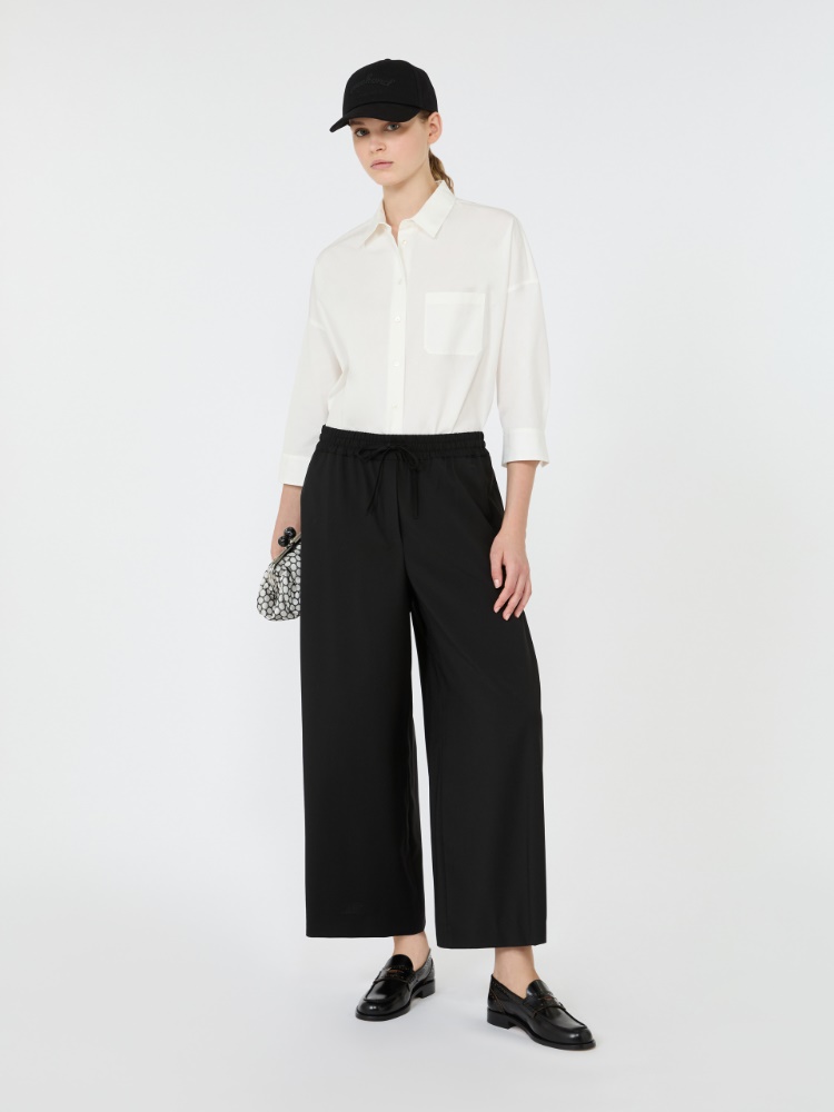 Jogginghose aus Wollstretch - SCHWARZ - Max Mara