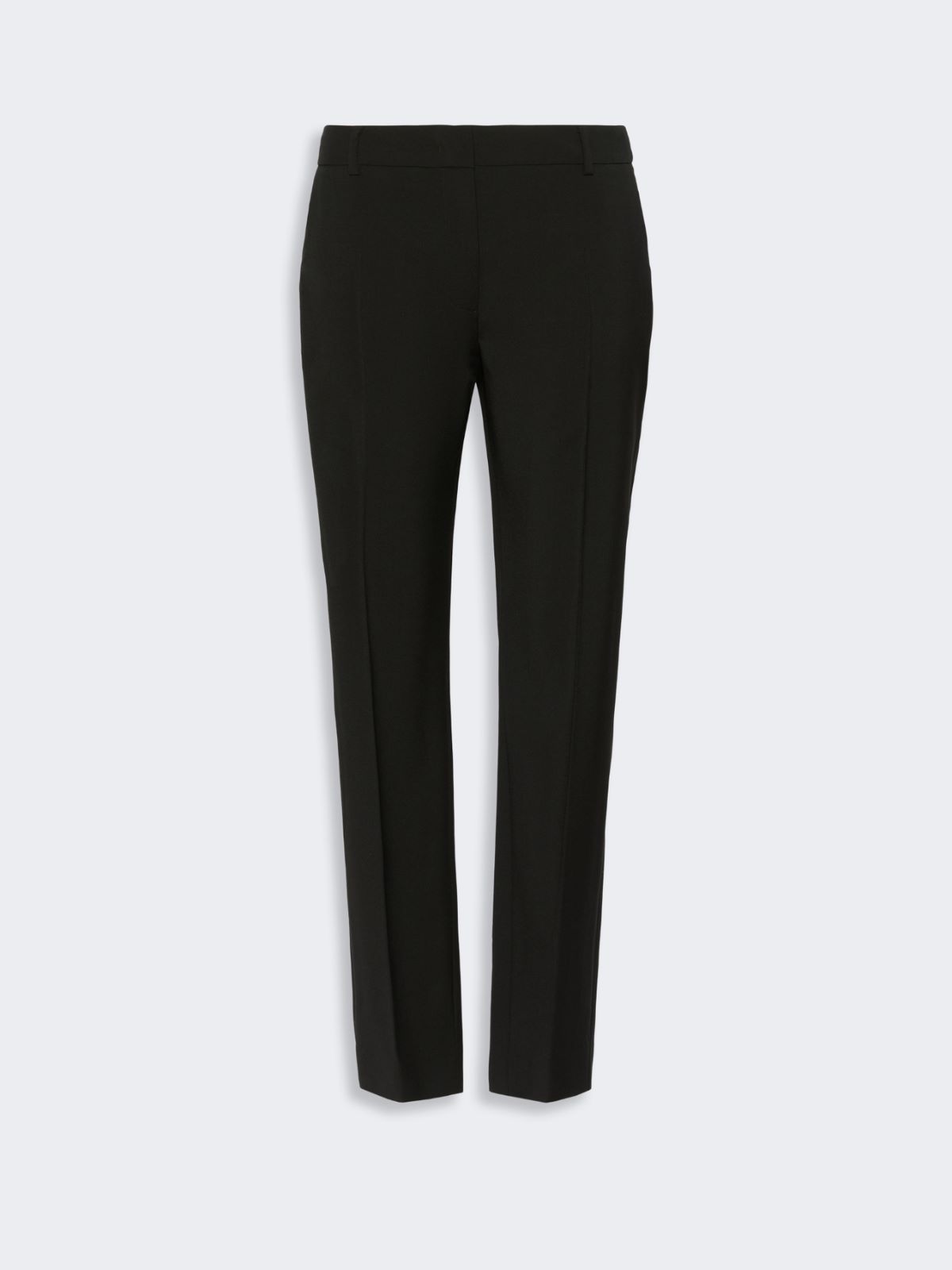 Stretch wool cigarette trousers - BLACK - Max Mara - 4
