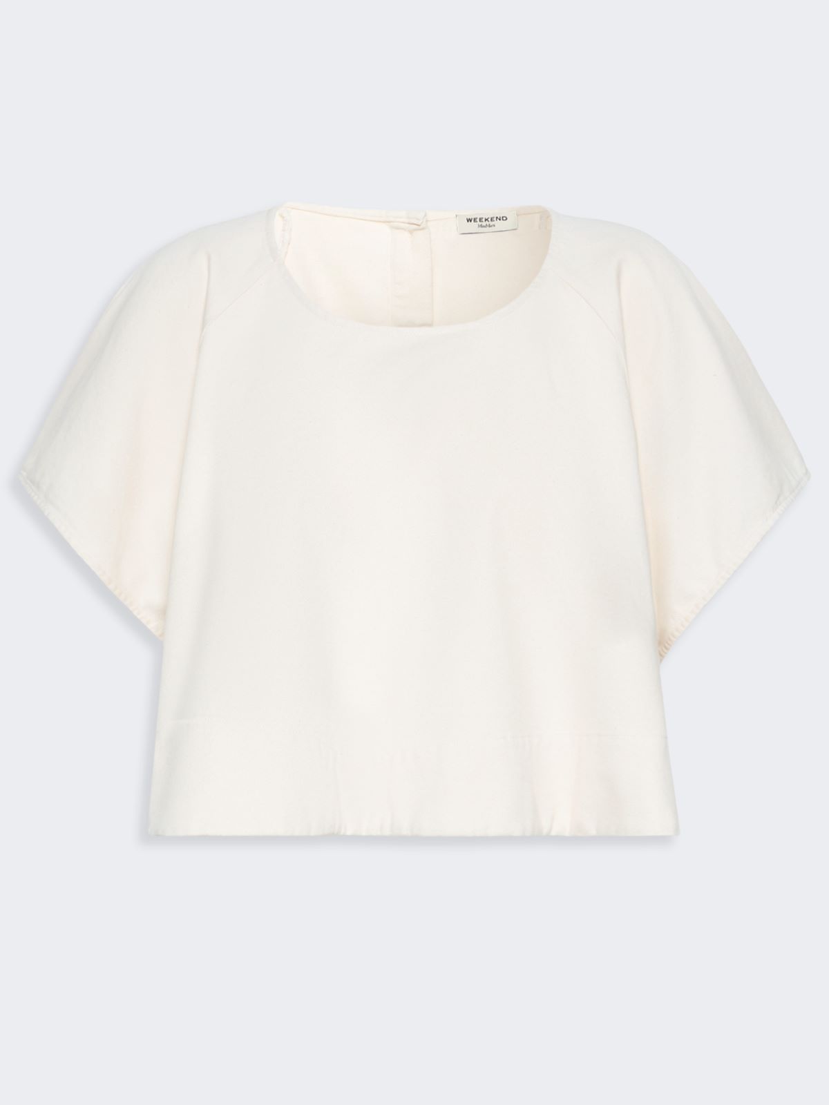 Cropped cotton blouse - ECRU - Max Mara - 6