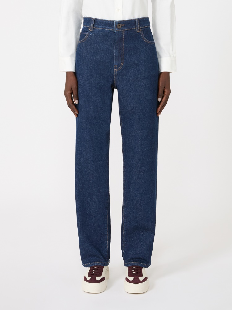 Straight-leg denim jeans - NAVY - Max Mara - 2