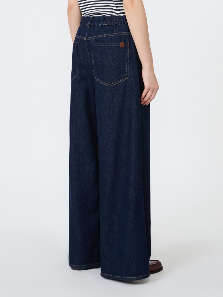 Long cotton denim jeans - NAVY - 3