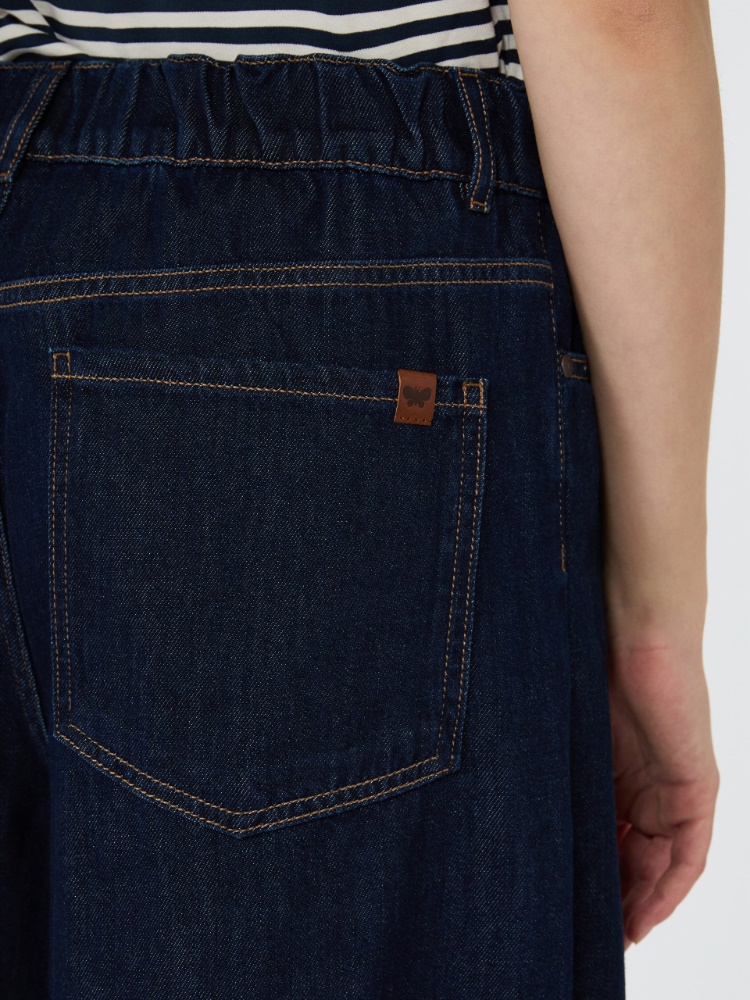 Long cotton denim jeans - NAVY - 4