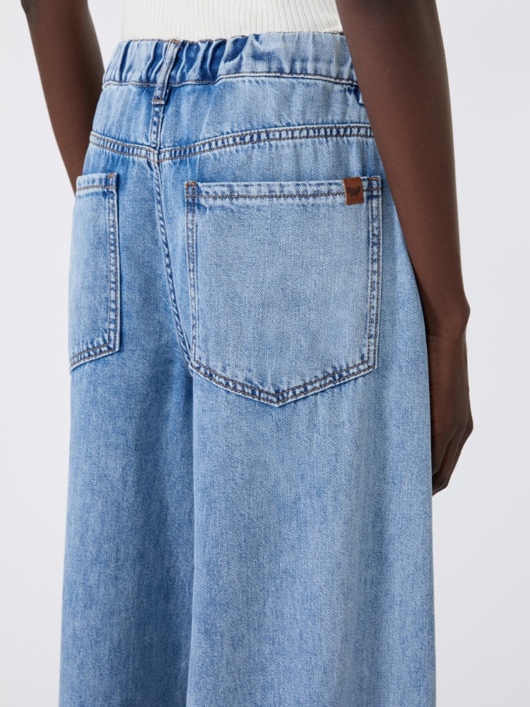 Long cotton denim jeans - BLUE JEANS - 4