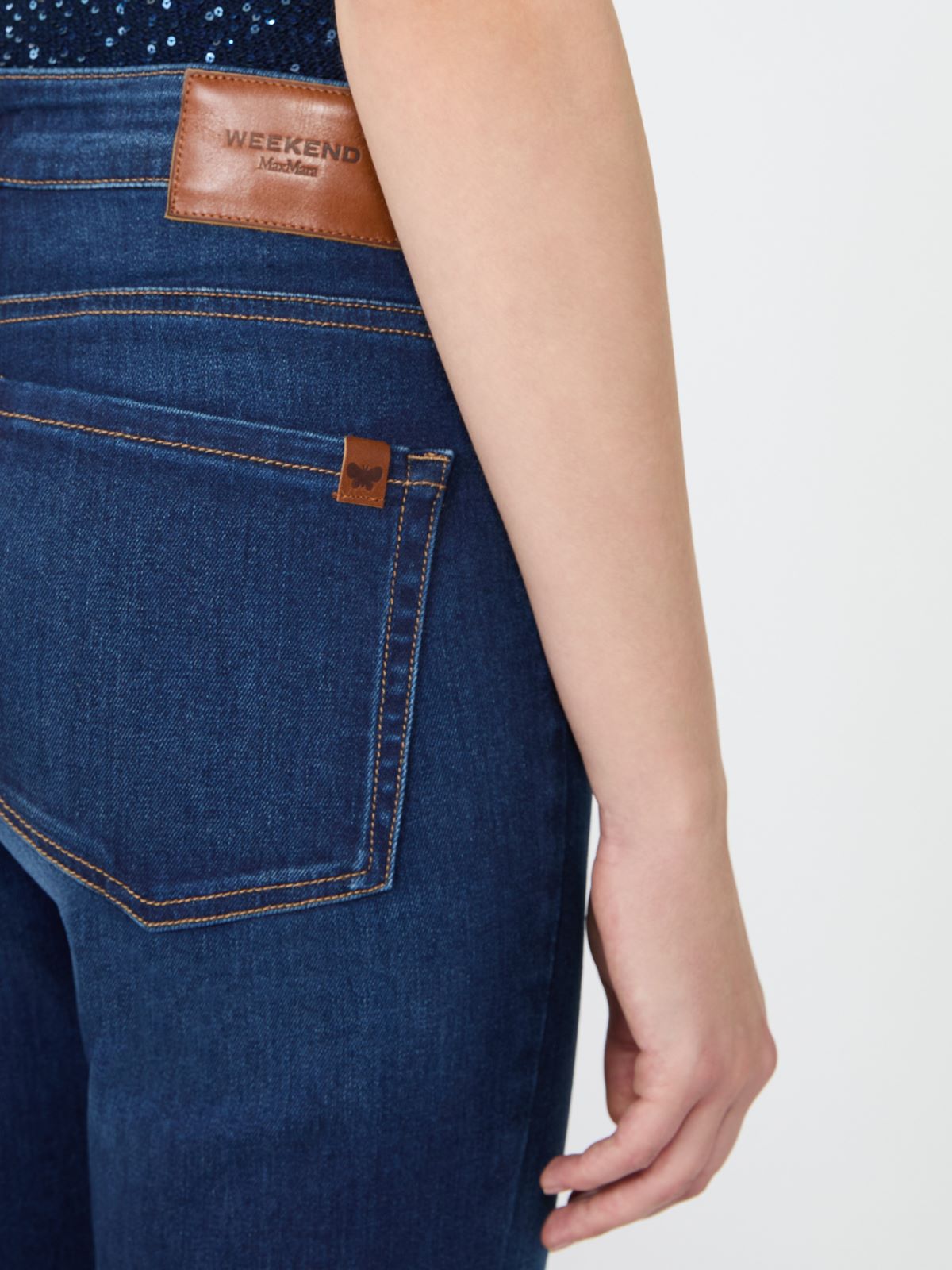 Slim-fit super stretch denim jeans - NAVY - Max Mara - 4
